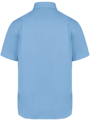 Camisa de algodón de manga corta Ariana III de hombre – Sky Blue