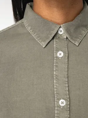 Eco-friendly ladies’ washed effect shirt
