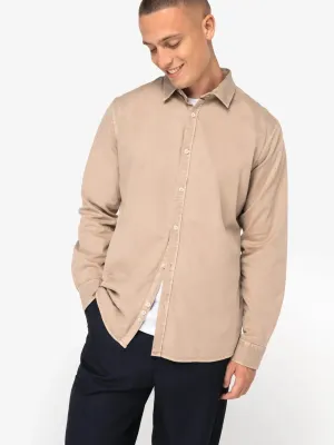 Chemise écoresponsable délavée homme