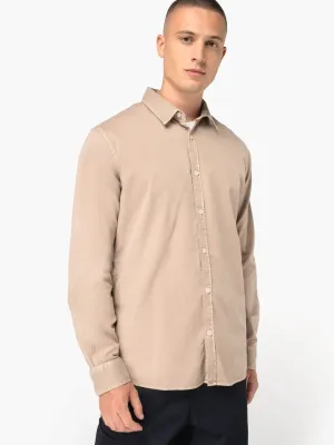 Chemise écoresponsable délavée homme
