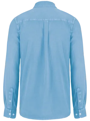 Chemise écoresponsable délavée homme – Washed Cool Blue