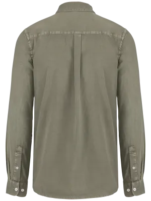 Chemise écoresponsable délavée homme – Washed Pale Khaki