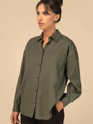 Camisa ecorresponsable de lyocell de mujer