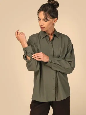 Camisa ecorresponsable de lyocell de mujer