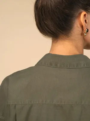 Camisa ecorresponsable de lyocell de mujer