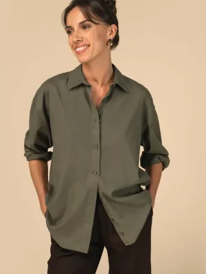 Camisa ecorresponsable de lyocell de mujer
