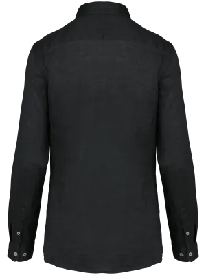 Ladies’ linen shirt – Black