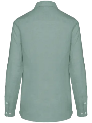 Ladies’ linen shirt – Jade Green