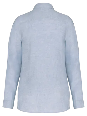 Ladies’ linen shirt – Linen Blue