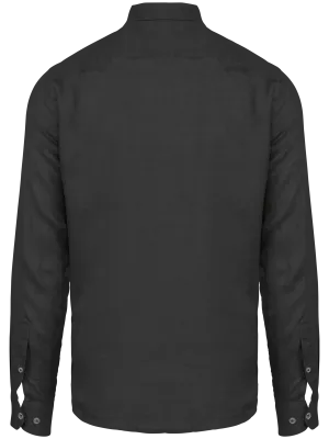 Men's linen shirt – Anthracite Grey