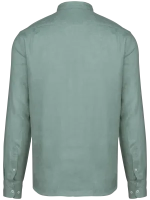 Men's linen shirt – Jade Green