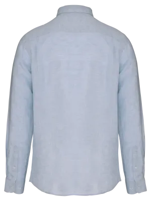 Men's linen shirt – Linen Blue