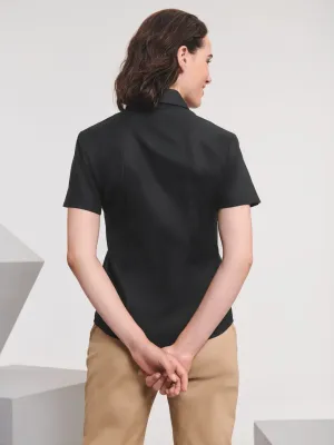Camisa de mujer manga corta Oxford