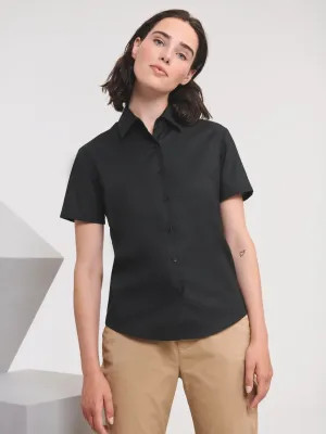 Camisa de mujer manga corta Oxford
