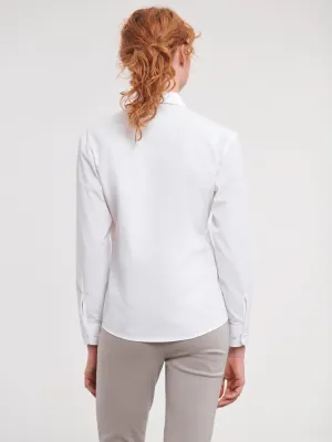 Ladies' Long-Sleeved Polycotton Poplin Shirt