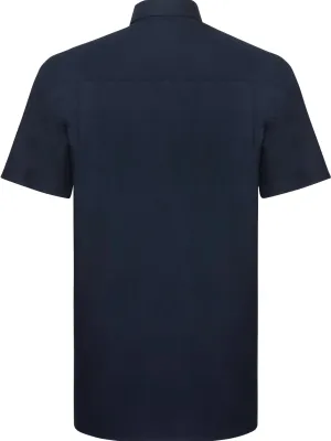 Short-Sleeved Men's Oxford Shirt – Bright Navy