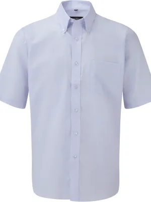 Short-Sleeved Men's Oxford Shirt – Oxford Blue
