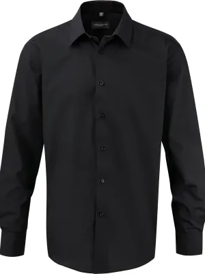 Men's Long-Sleeved Non-Iron Shirt - Classic Fit – Black