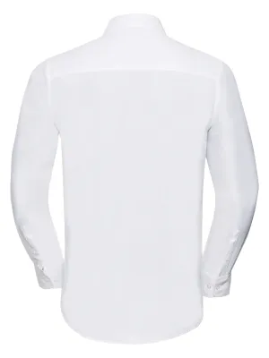 Camisa de hombre Oxford manga larga – White