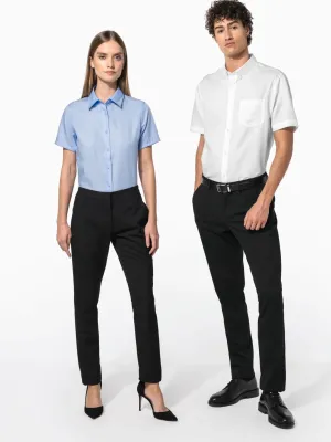 Ladies' short-sleeved non-iron shirt