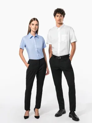 Ladies' short-sleeved non-iron shirt