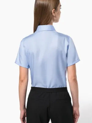 Ladies' short-sleeved non-iron shirt