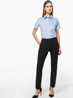 Ladies' short-sleeved non-iron shirt