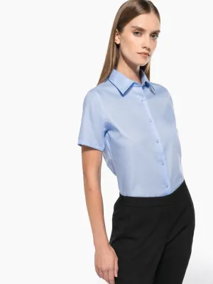 Ladies' short-sleeved non-iron shirt