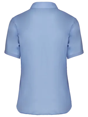 Ladies' short-sleeved non-iron shirt – Bright Sky