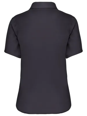 Ladies' short-sleeved non-iron shirt – Zinc