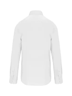 Chemise manches longues sans repassage – White