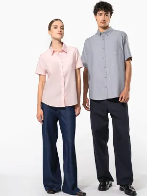 Men's short-sleeved Oxford shirt