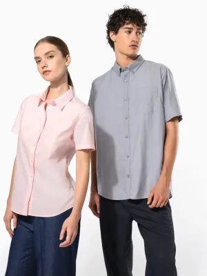 Men's short-sleeved Oxford shirt
