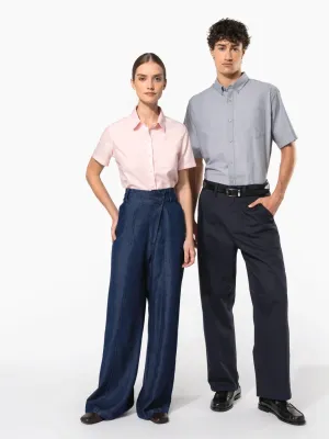Men's short-sleeved Oxford shirt