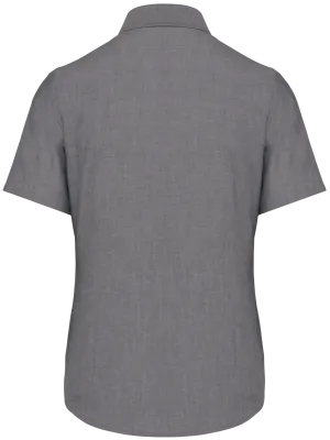 Camisa Oxford de manga corta de mujer – Oxford Silver