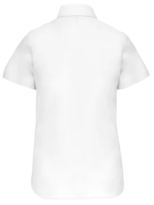 Camisa Oxford de manga corta de mujer – White
