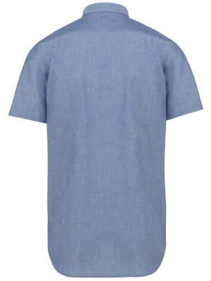 Men's short-sleeved Oxford shirt – Oxford Cobalt Blue