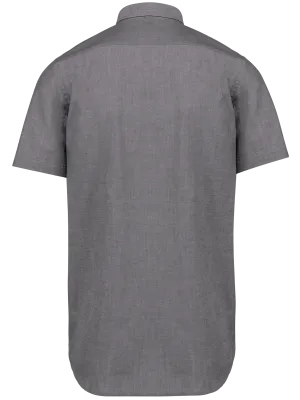 Men's short-sleeved Oxford shirt – Oxford Silver