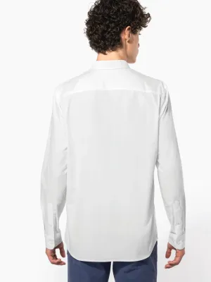 Camisa oxford de manga larga de hombre