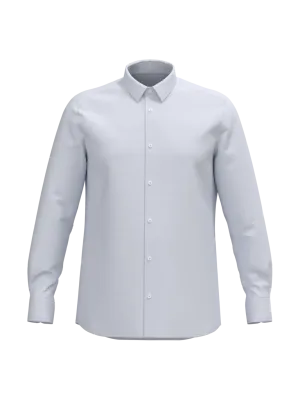 Camisa oxford de manga larga de hombre – White
