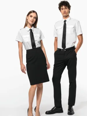 Chemise pilote manches courtes homme