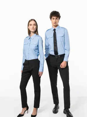 Chemise pilote manches longues homme