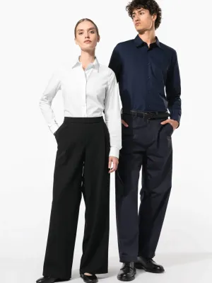 Chemise popeline manches longues femme