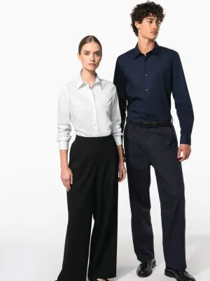 Chemise popeline manches longues femme