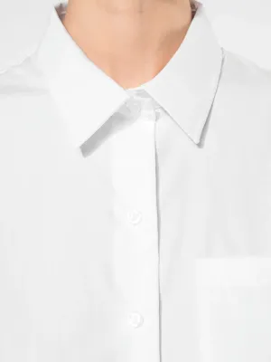 Ladies' long-sleeved cotton poplin shirt