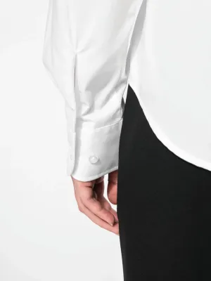 Ladies' long-sleeved cotton poplin shirt
