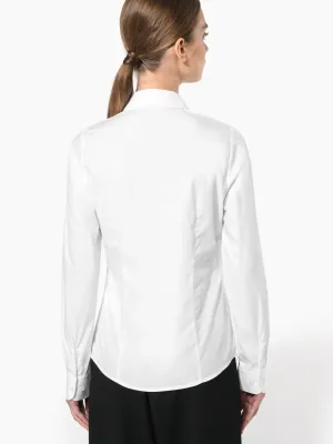 Chemise popeline manches longues femme
