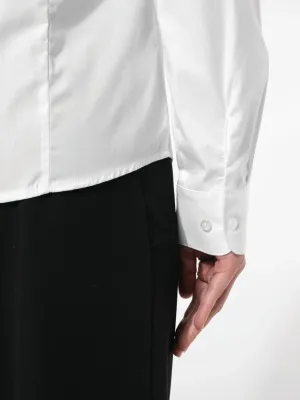 Chemise popeline manches longues femme
