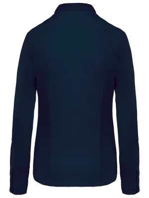 Chemise popeline manches longues femme – Navy