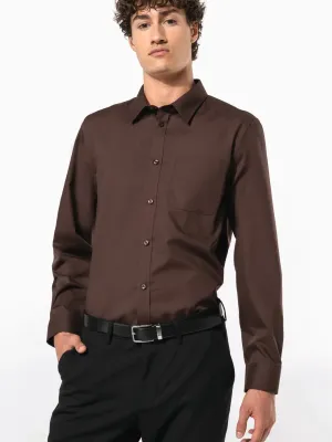 Men's easy-care polycotton poplin shirt